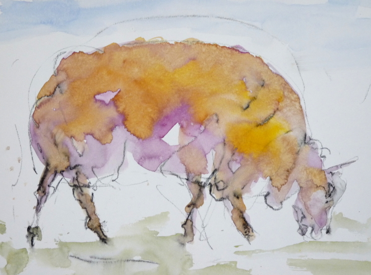 Daar buiten loopt een...