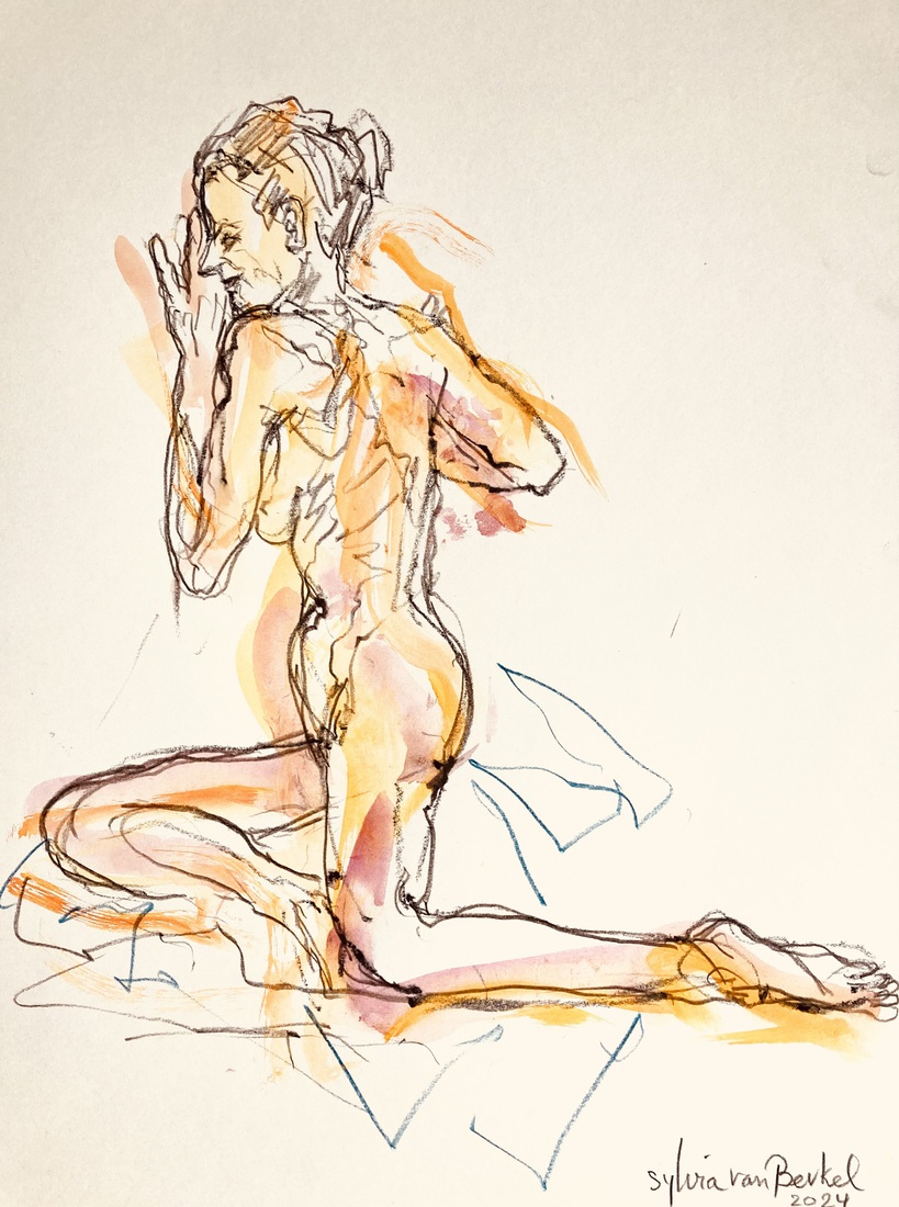 Met oor en hand tegen de muur