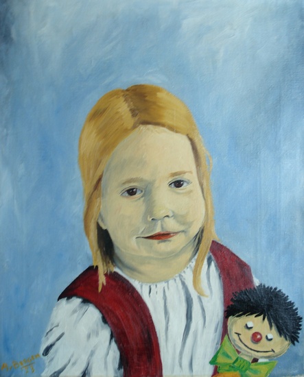 Girl with doll