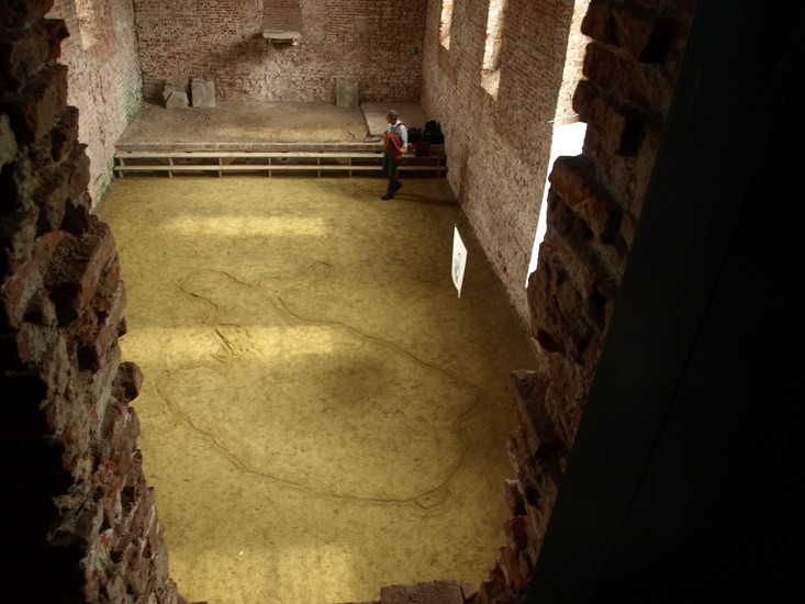 z.t. (tekening in leem)