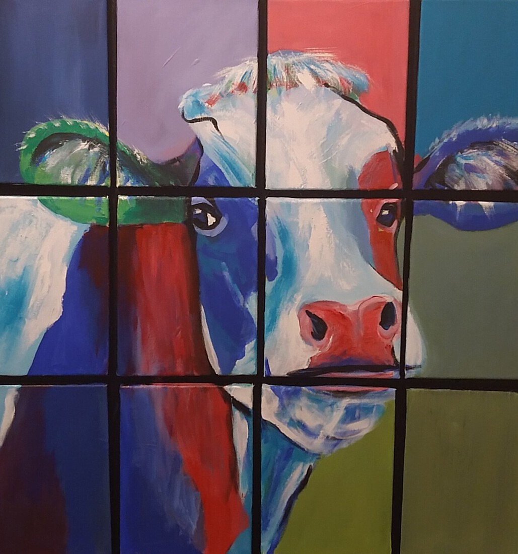 Koe Suzie schilderij