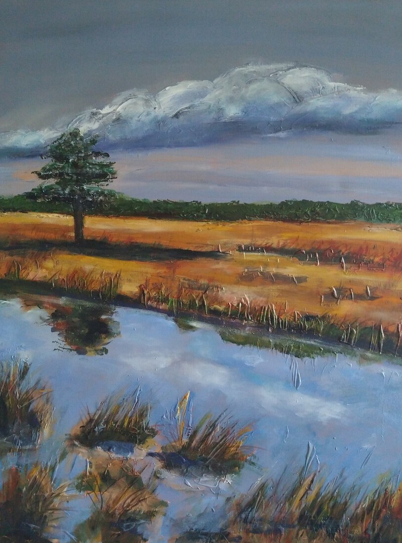 Landschap schilderij 