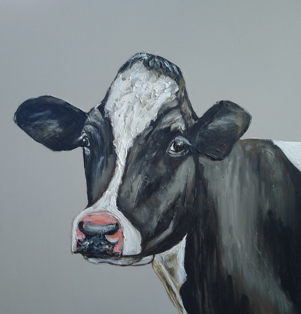Koe schilderij 240220
