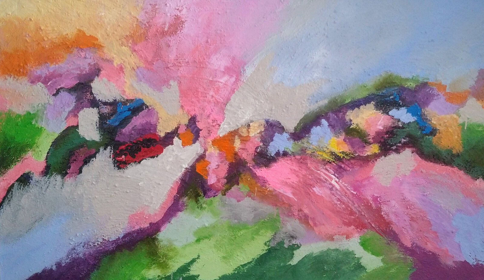 Kleurrijk schilderij 2408