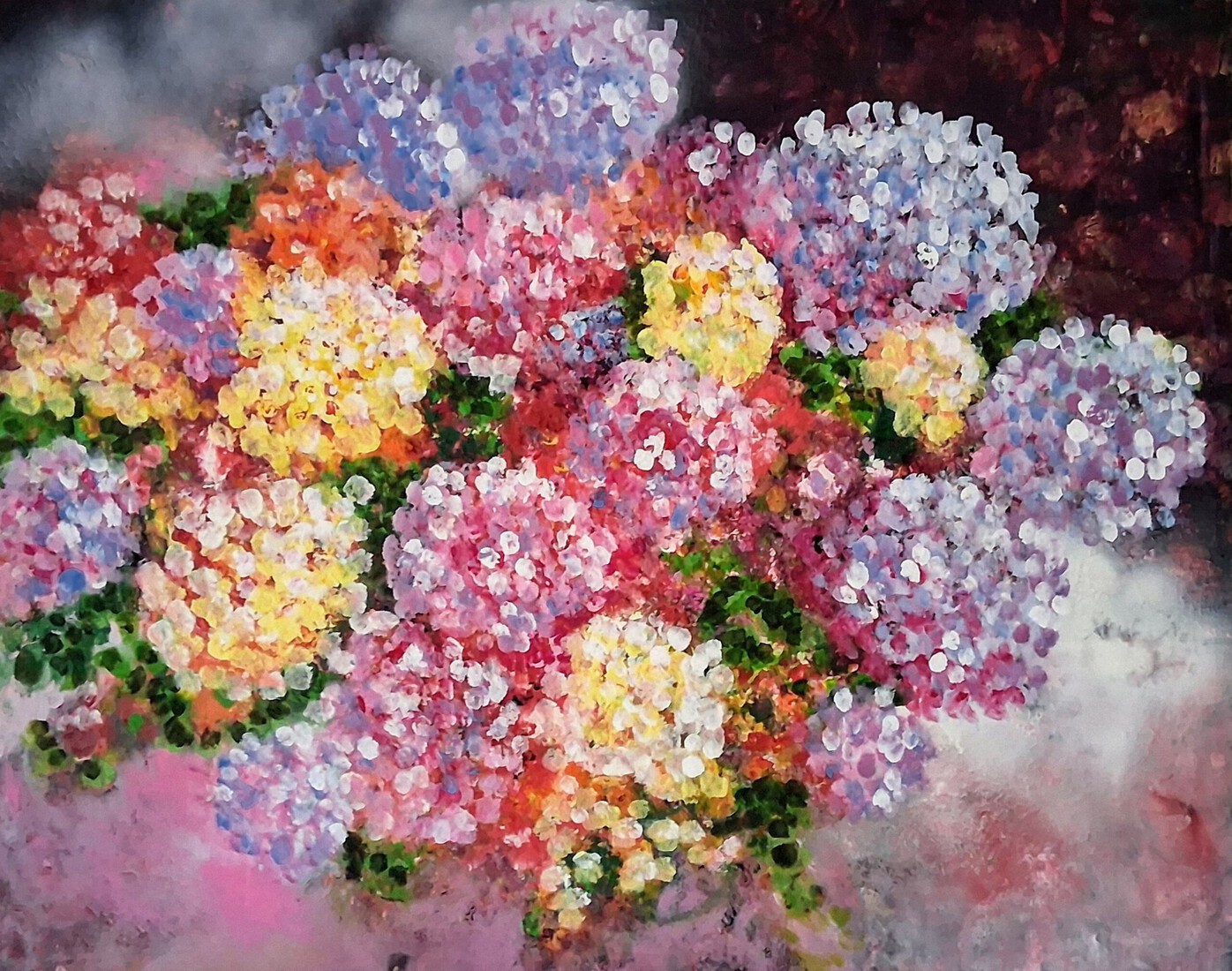 Abstract bloemen kleurrijk 