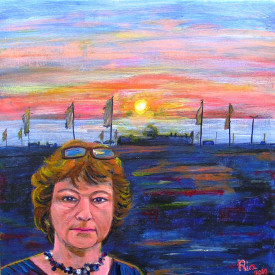 zonsondergang in Noordwijk