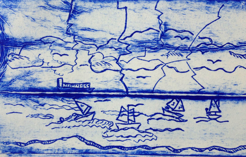 Bliksem op zee