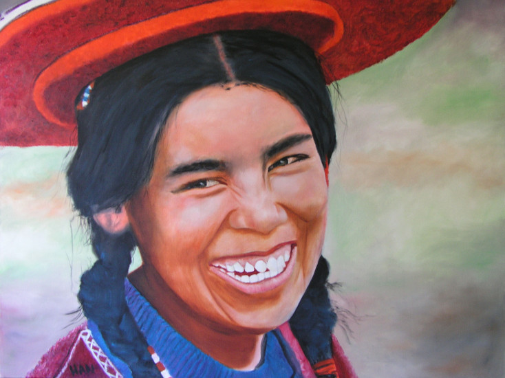 Raqchi Indianen meisje.