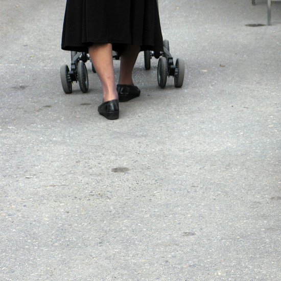 Woman with buggy