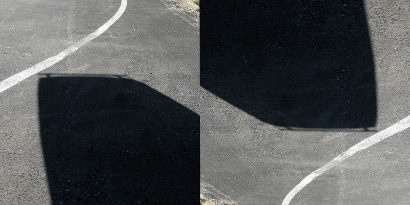 White stripe with shadow