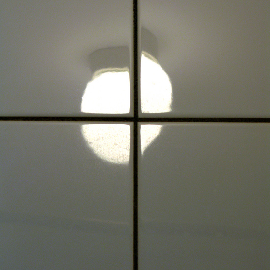 Through my bathroom tiles