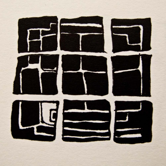 9 squares black