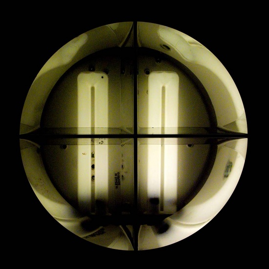 Light at the toilet of the museum