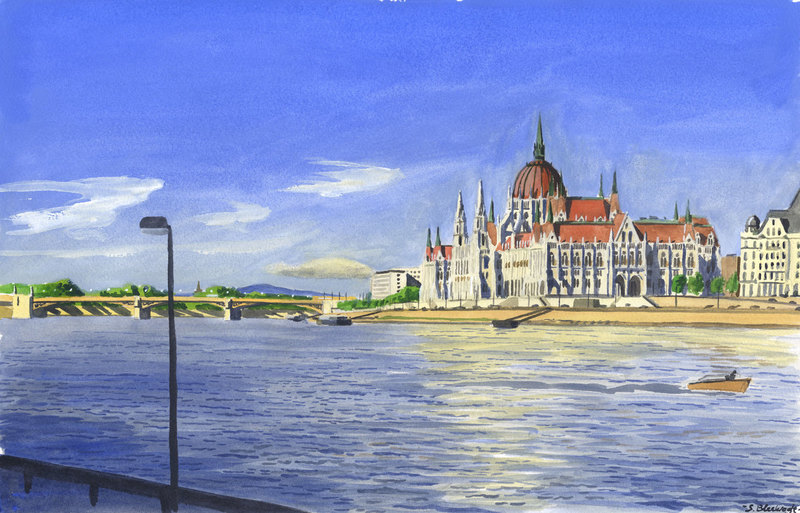 De Donau en het Parlement