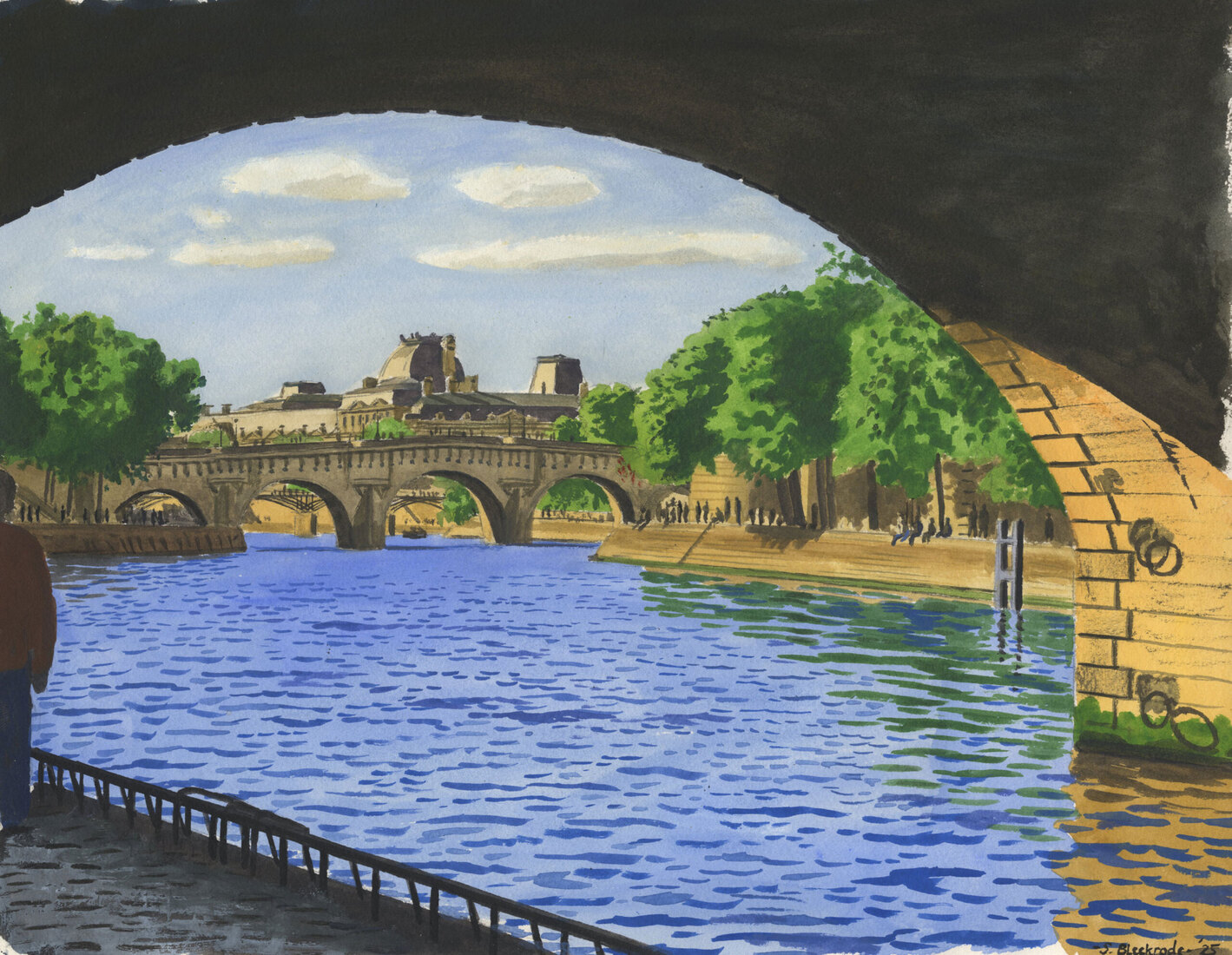 De Seine, Pont Neuf en het Louvre
