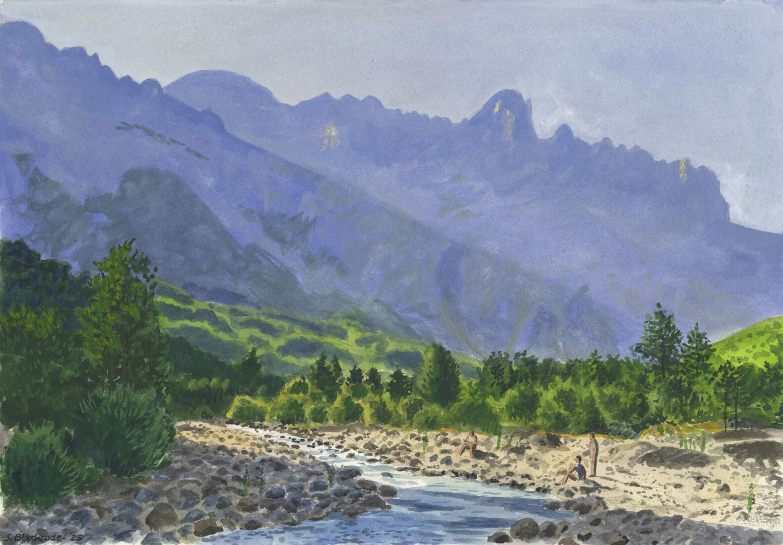 Berglandschap in Albanië