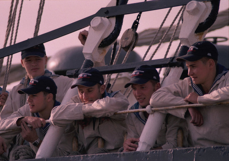 Matrozen voor het passagieren