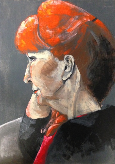 Dame met rood haar 2