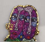 Glasmozaiek op Trespa, MDF of multiplex.