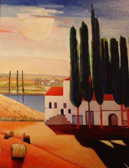 Hooibalen in Toscane