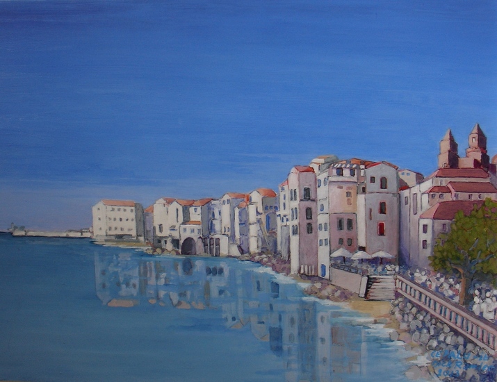 Aan het eind van de middag in Cefalu