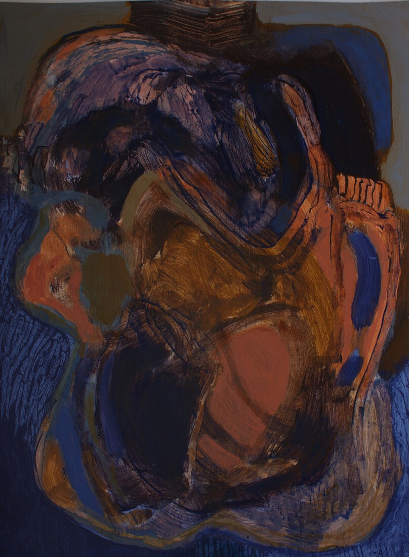 zonder titel 11, acryl op papier 28 x 21