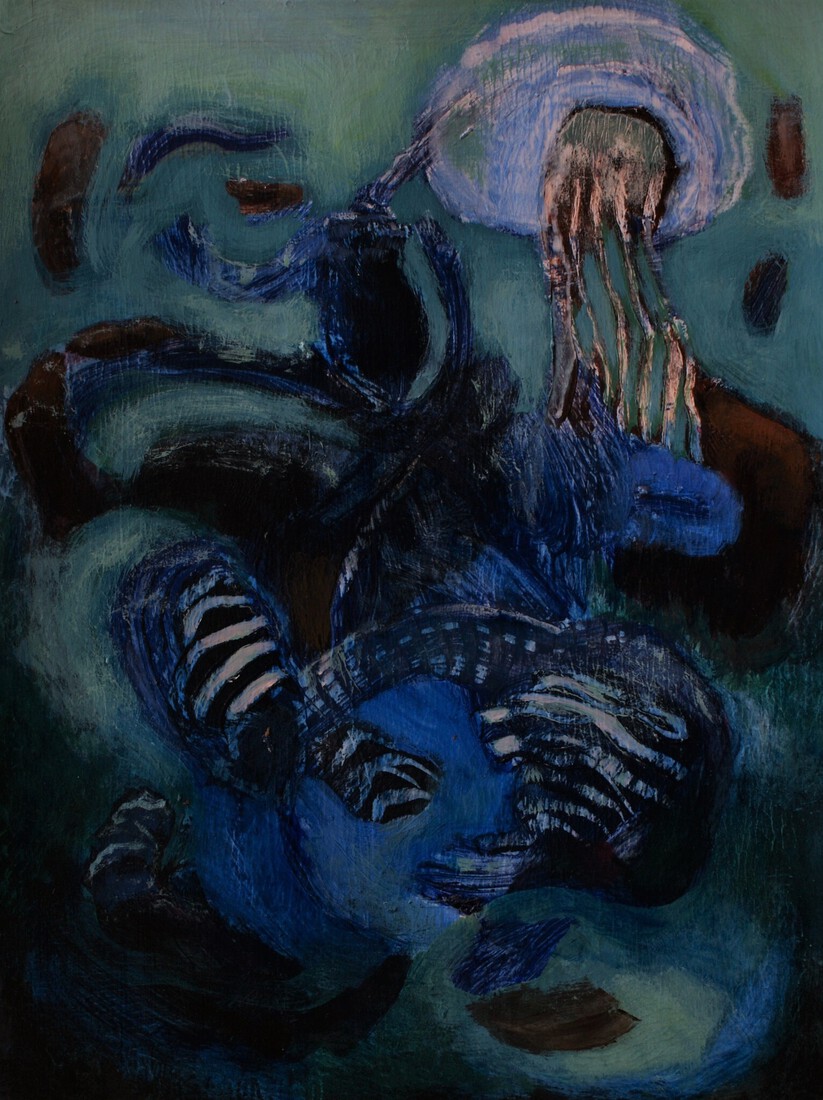 zonder titel 15 acryl op papier 30 x 23