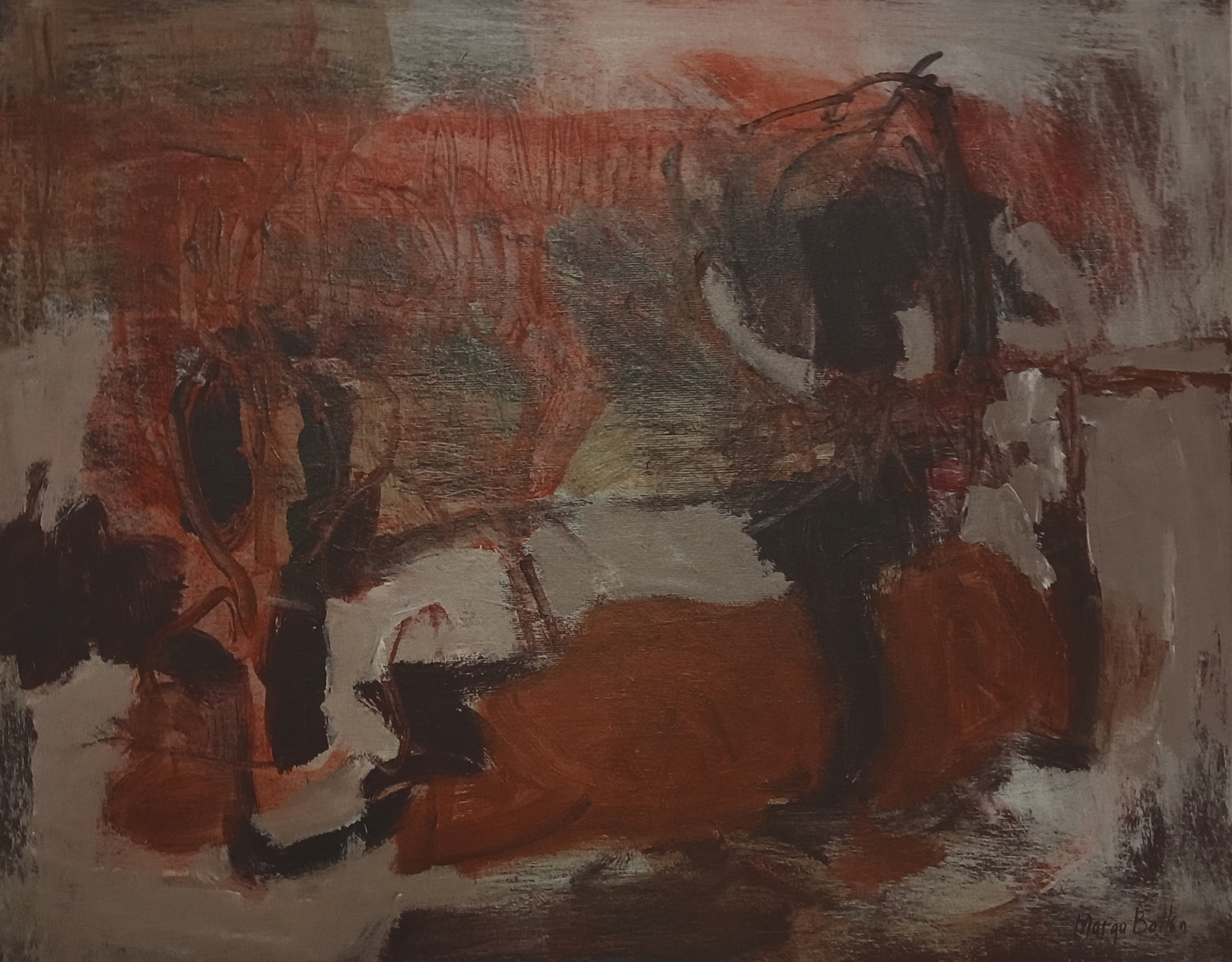 zonder titel 24/7 acryl op doek