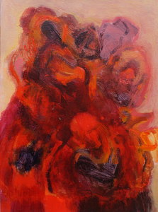 Intiem klein werk, voornamelijk acryl op papier van 20x20 tot 30 x 40