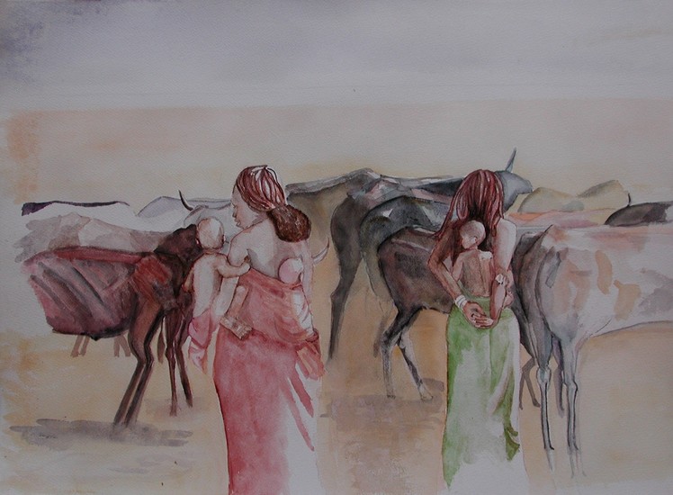 Bull jump in Zuid Ethiopie