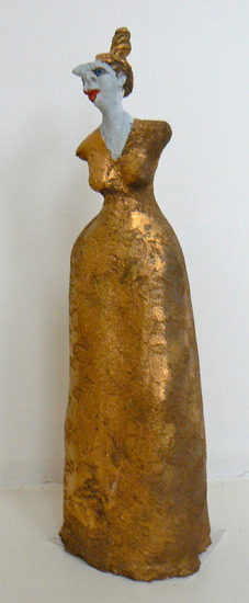 Keramiek : De zuster van Assepoester op het bal.