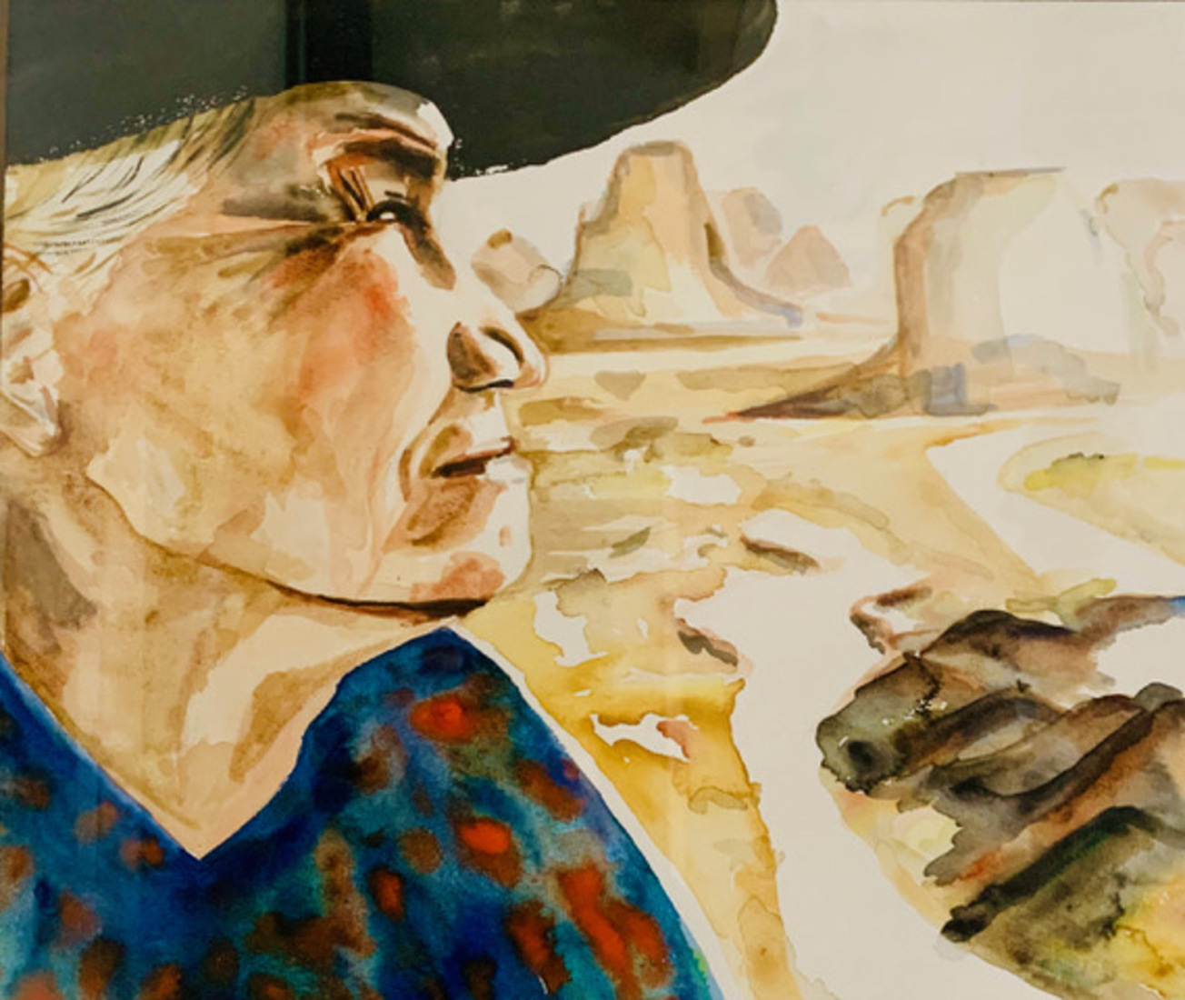 Indianen vrouw uit San Antonio 