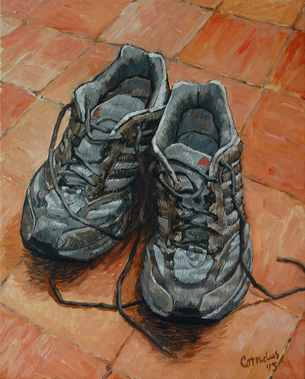 Mijn oude hardloopschoenen