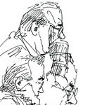 Tekeningen in houtskool, krijt, rietpen en pen en inkt, gewassen inkt. Diverse onderwerpen.