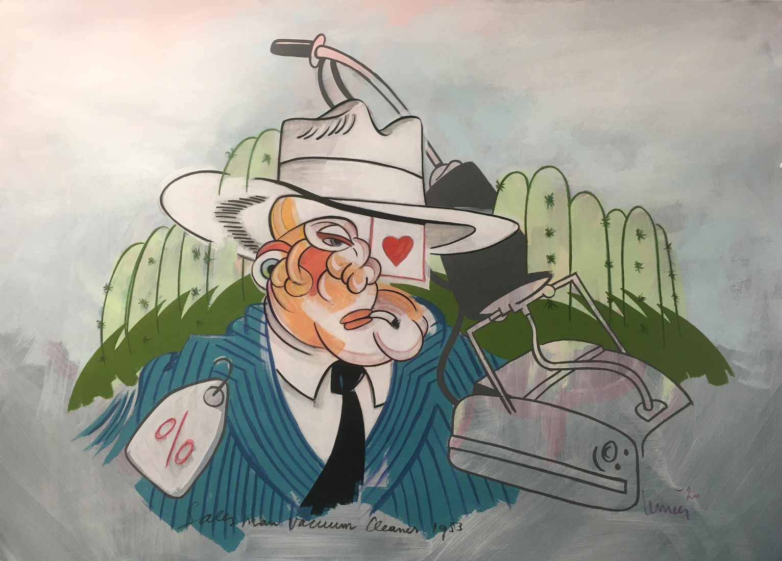 Salesman vacuumcleaner 1953