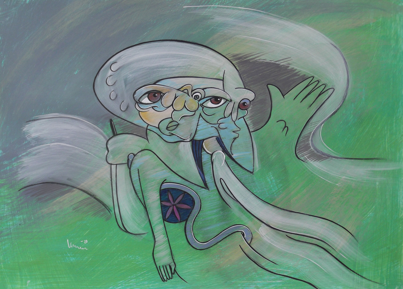 Floating to the past