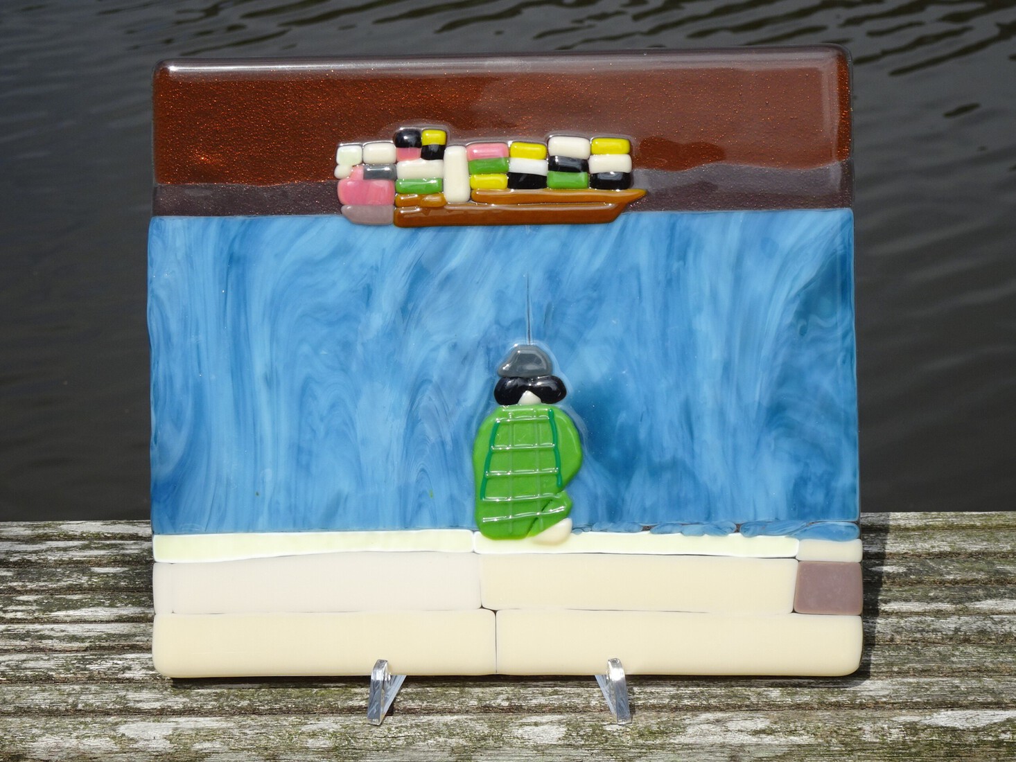 Sitting on the dock of the bay