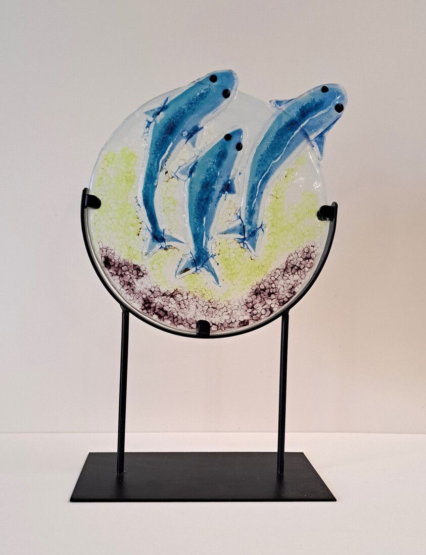 Vissen in bruisende oceaan