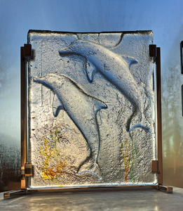 Glasobjecten gemaakt met castingtechnieken