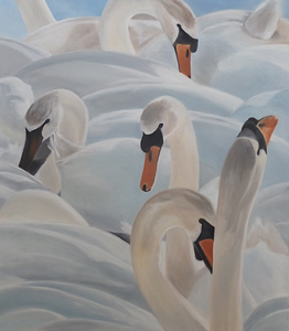 Realistische schilderijen in olieverf