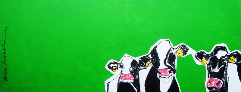 Koeien op groen (Groot)