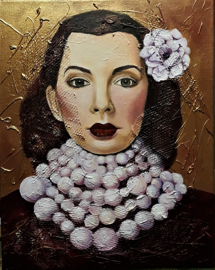 Meisje met parelketting