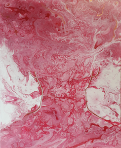 Voor iemand die gewend is realistisch te schilderen is een volledig abstract werk toch nog best lastig te maken. Soms is een werk echt abstract, soms meer abstraherend.