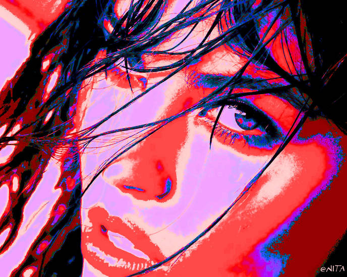 Digital art 'colorful woman'