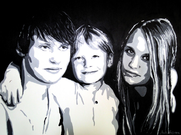 Portret 'Jordi, Tycho, Romee'