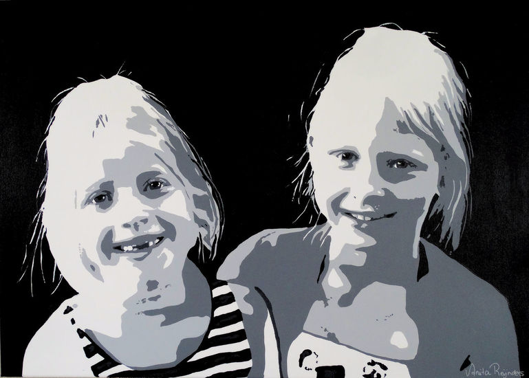 Portret 2 zusjes