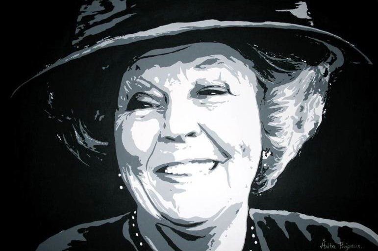 Portret koningin Beatrix