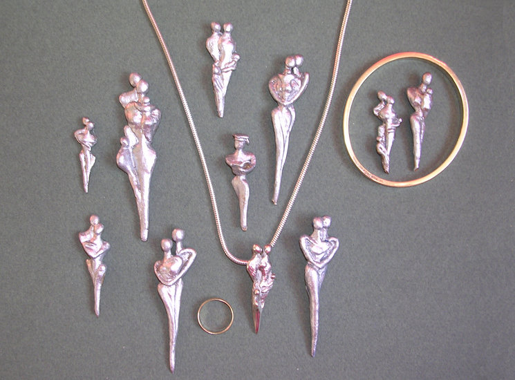 Mallen voor zilveren sieraden