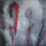 Dit schilderij is gemaakt met verschillende technieken