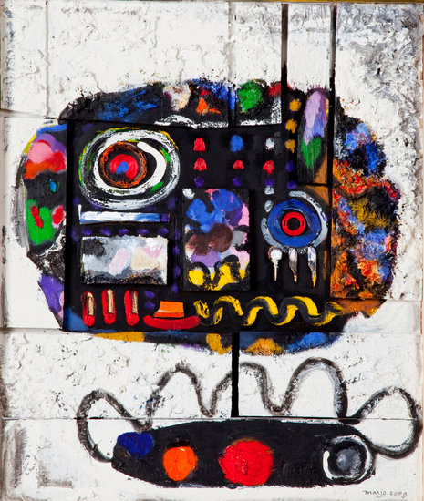 Oude schilderspaletten